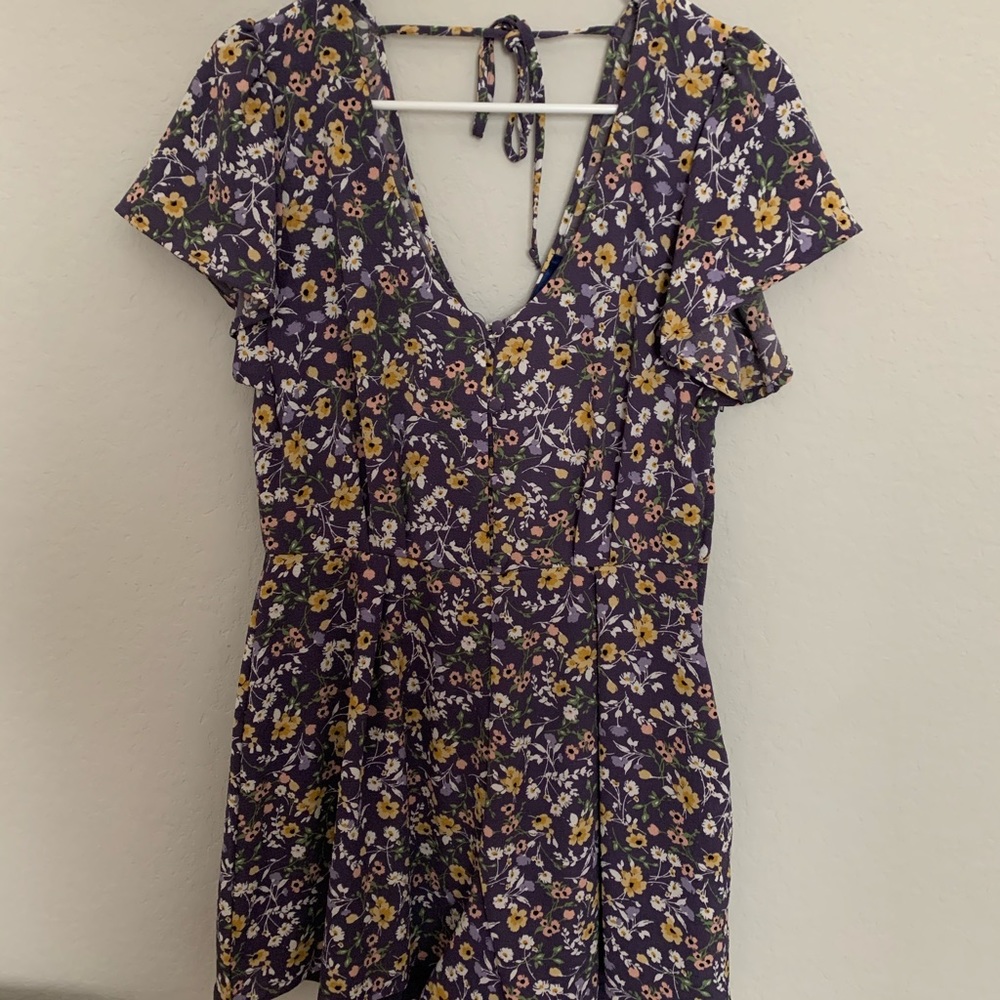 Purple Floral Romper from Francesca’s
